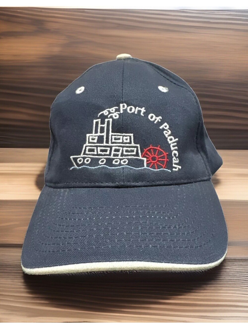 Port Of Paducah Kentucky Riverfront Ohio Tennessee River Quilt City Baseball Cap